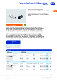 Thumbnail of document Ex product overview flange socket for minicon ex e enclosure 8595 en gb rstahl 20328